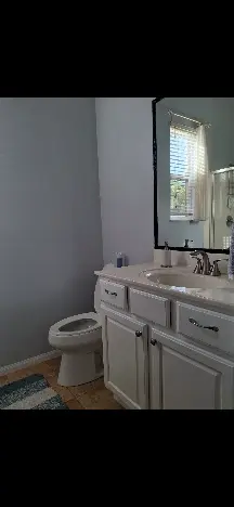 Offering a room for rent.