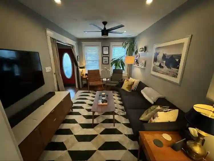 Sun-filled room in Trinidad house