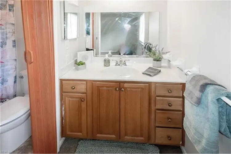 Master bedroom with bathroom