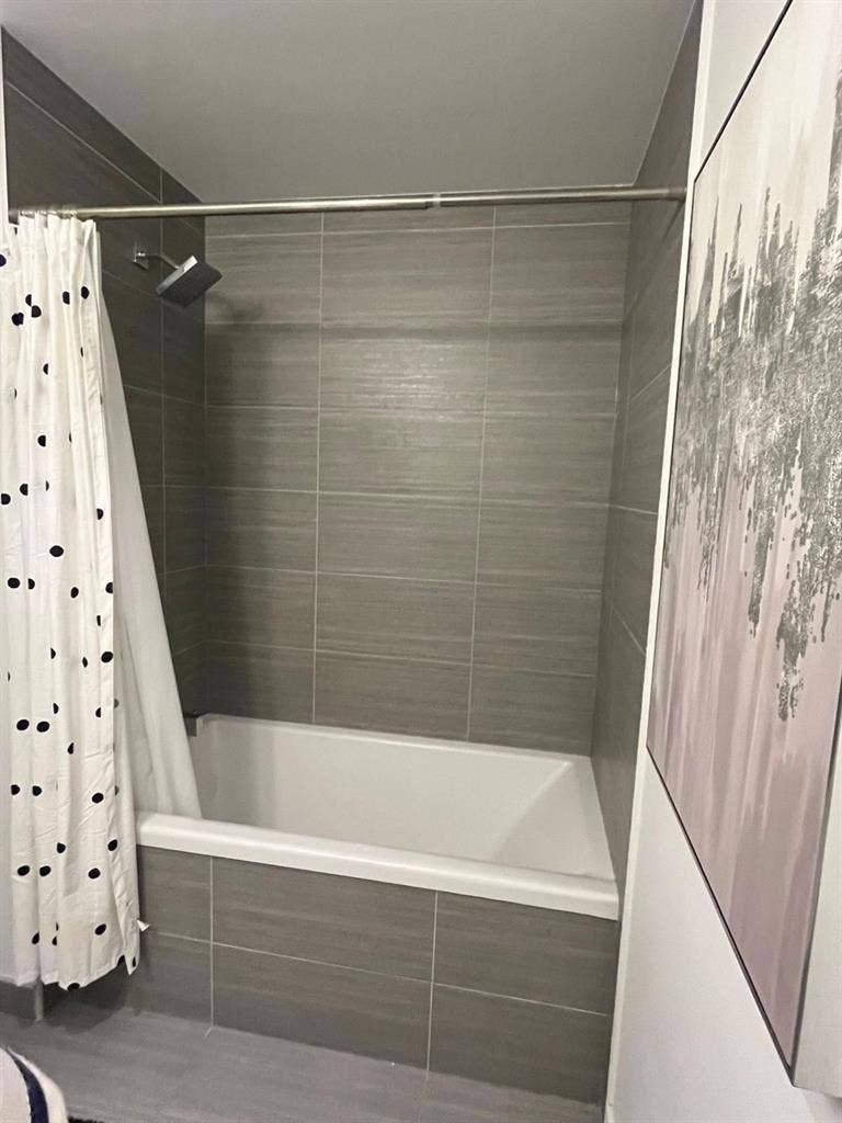 Private bedroom with bathroom