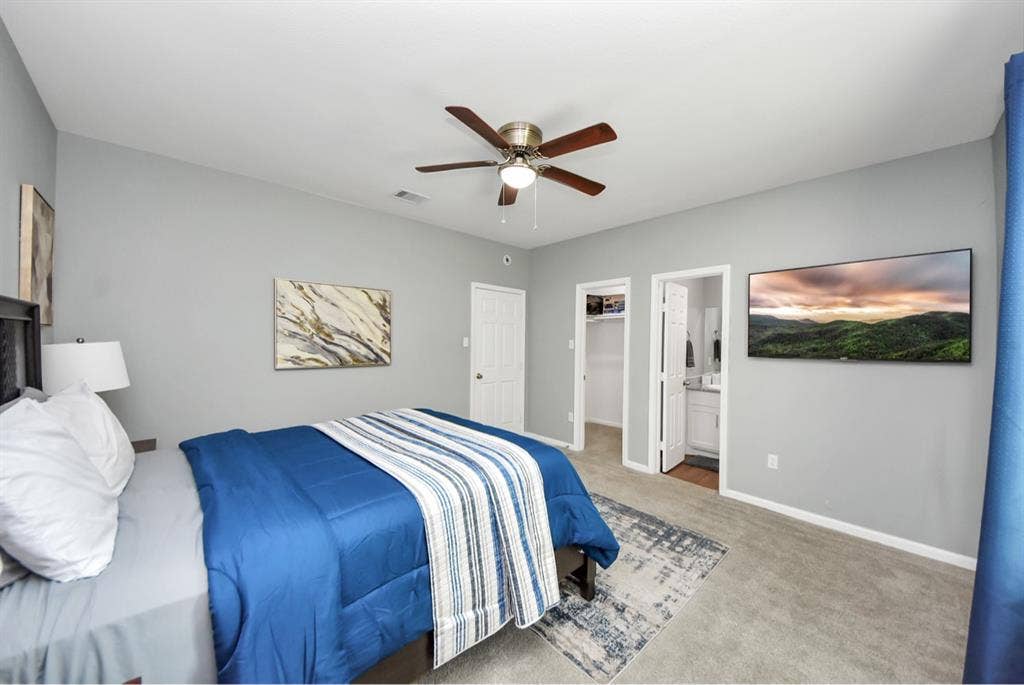 Master bedroom with private bath