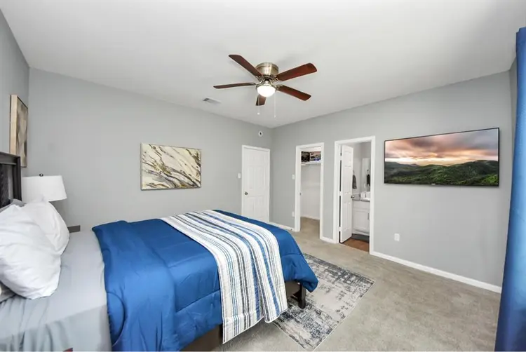 Master bedroom with private bath