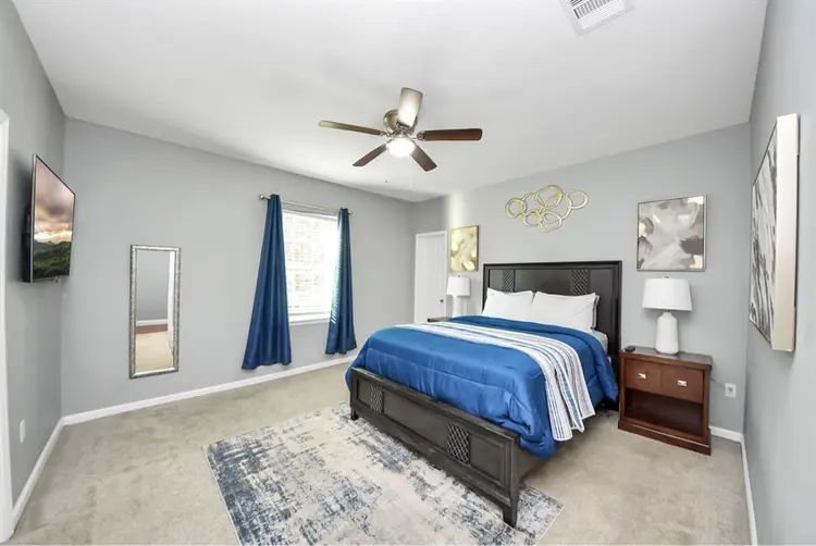 Master bedroom with private bath