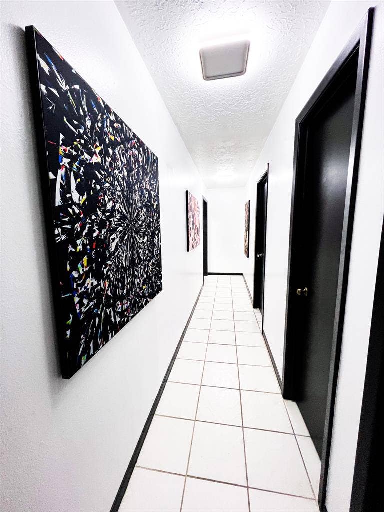 Black and white studio home