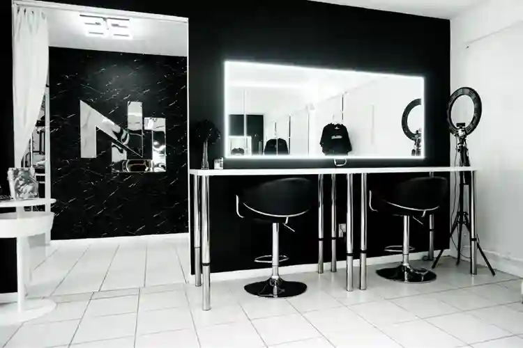 Black and white studio home