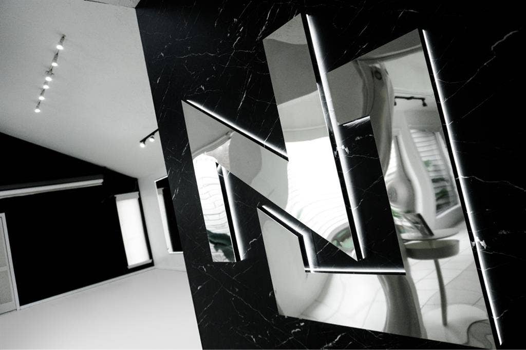 Black and white studio home