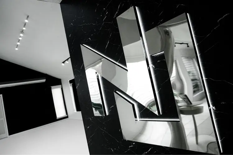 Black and white studio home