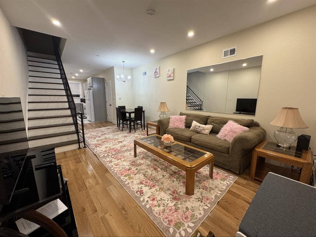 Furnished bedroom in Grays Ferry.