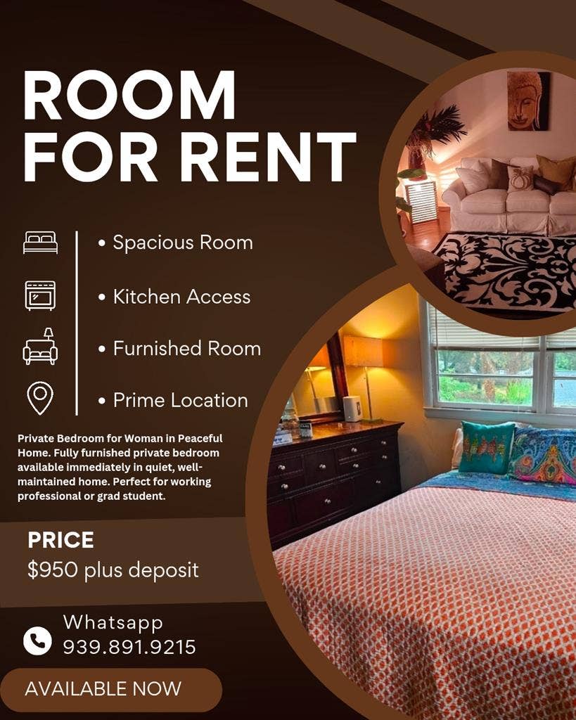 Private Room for Professional Woman