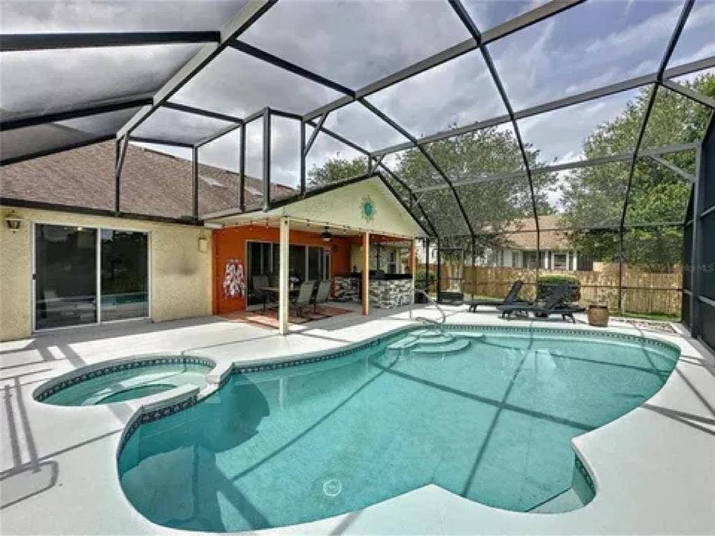 Private bath and entrance plus pool