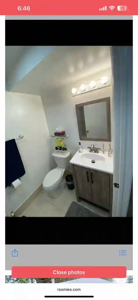 Private room shared bathroom