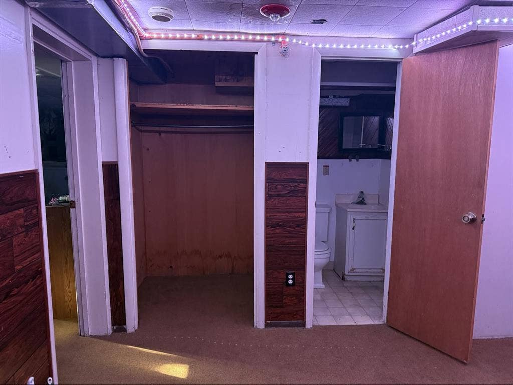 Private attached bathroom