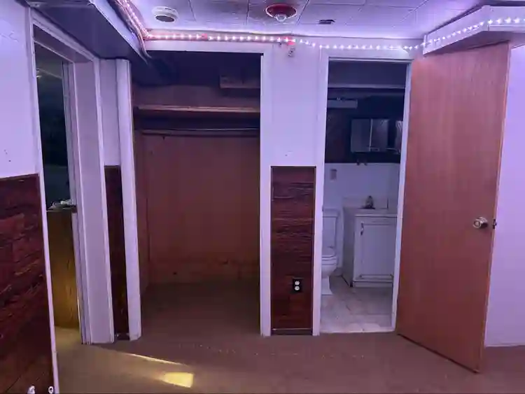 Private attached bathroom