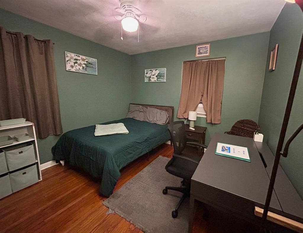 Room with private bathroom
