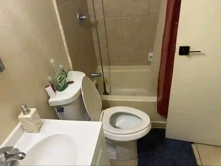 Studio Private Bathroom and Kitchen
