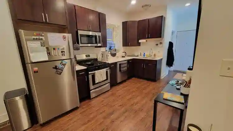 Duplex-style apartment