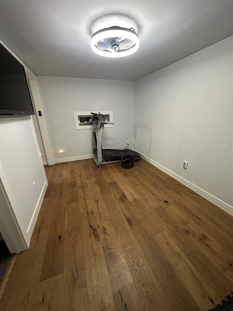 Master bedroom with master bathroom