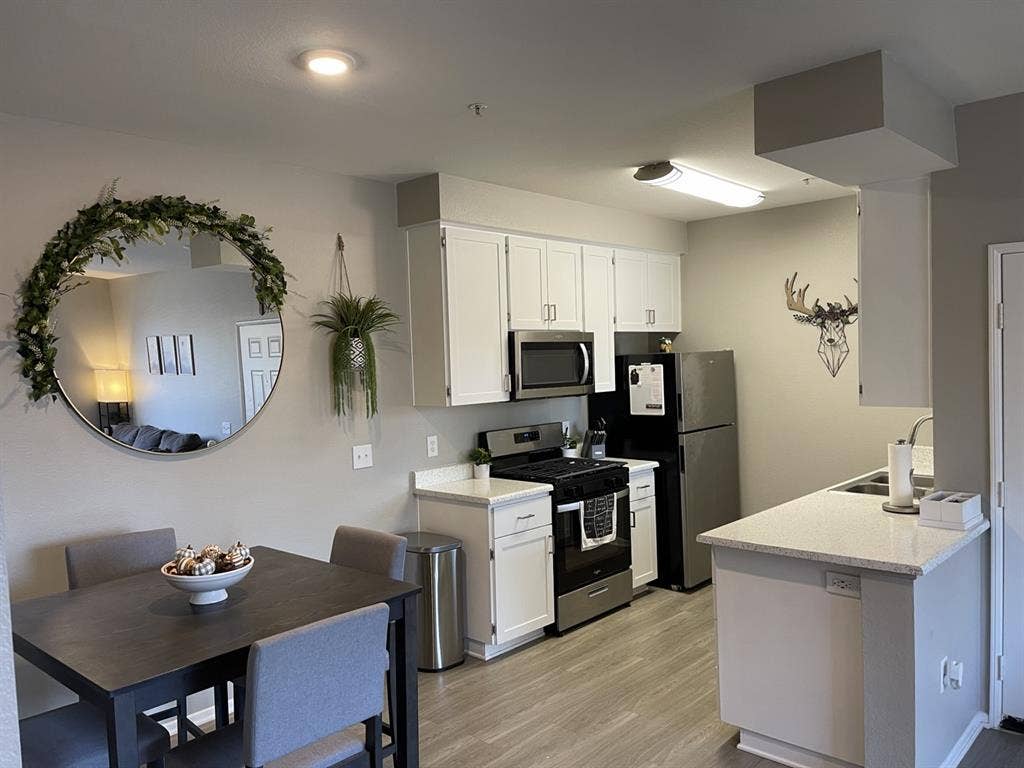 Private bedroom and bathroom