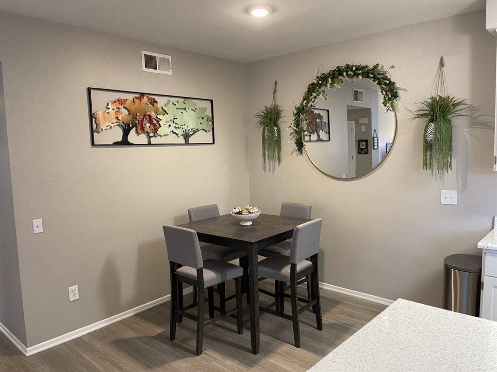 Private bedroom and bathroom