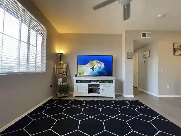 Private bedroom and bathroom