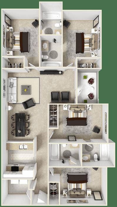 Room ready to move in to