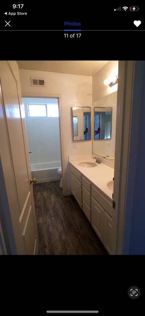 One bedroom/ shared bathroom