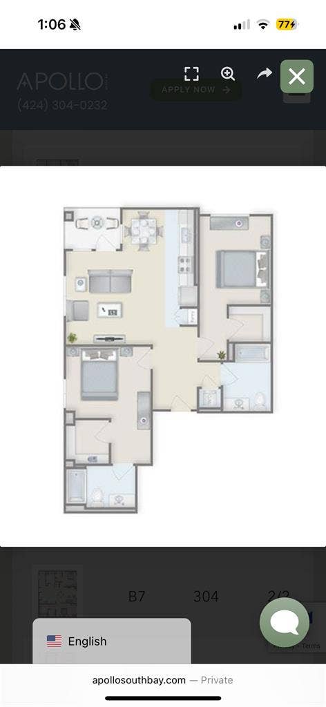 Roommate: 
Apollo South Bay Gardena