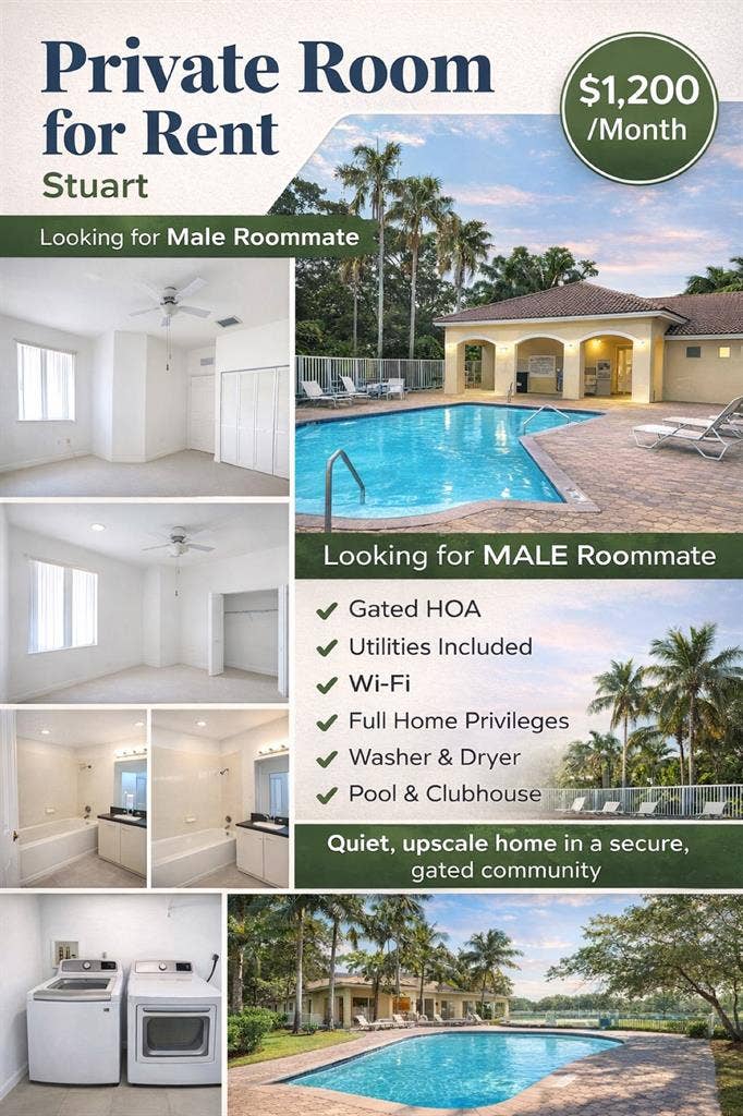 Room available. In a town house