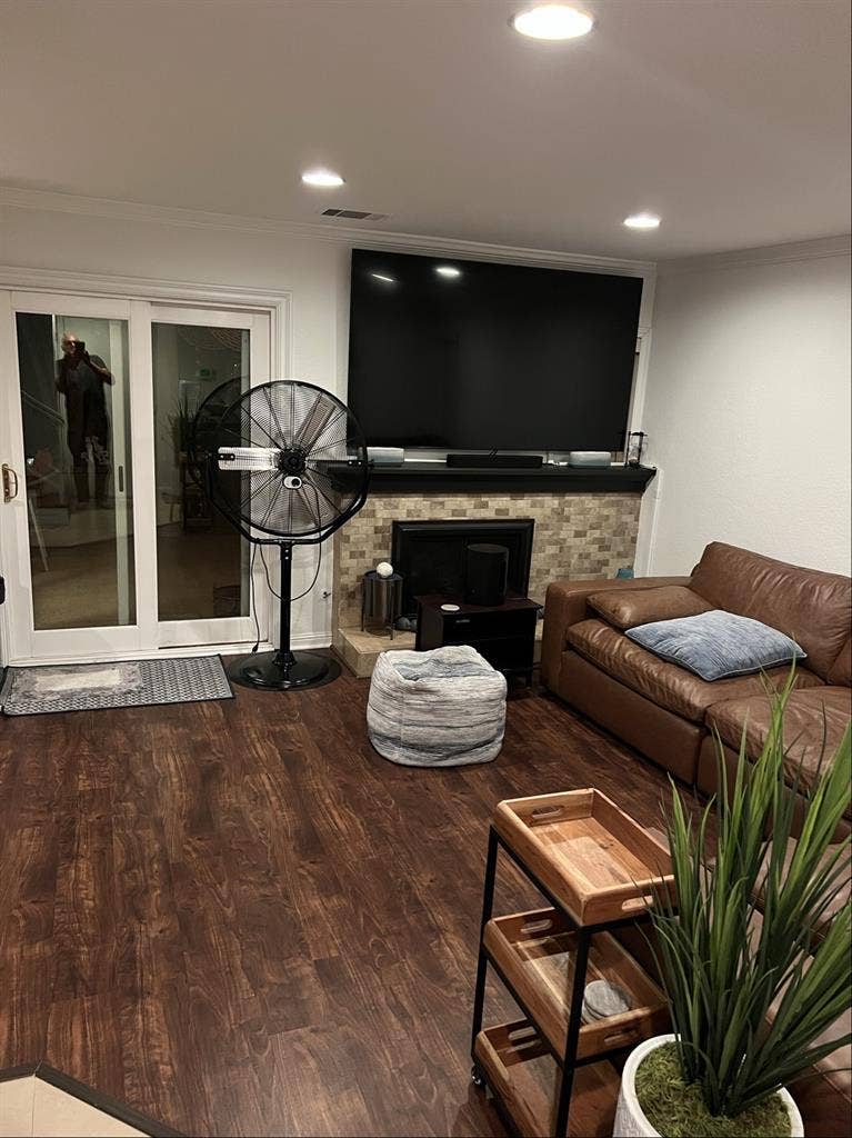 One cozy room with shared bathroom