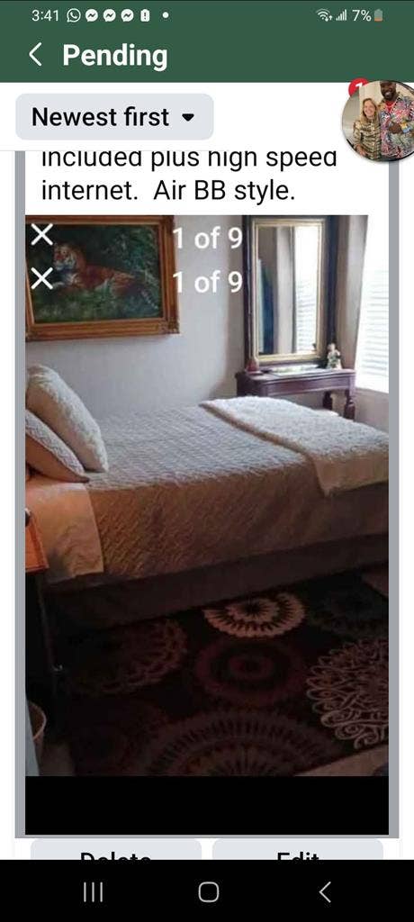Fully furnished plush room