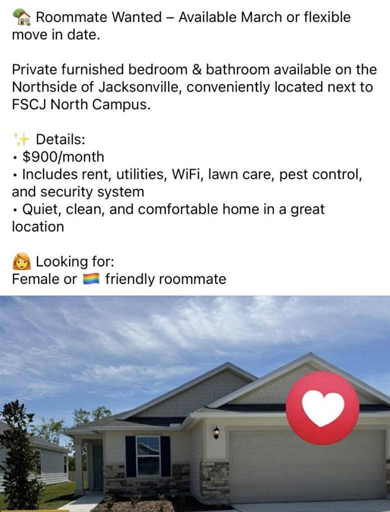 In need of a roommate!
