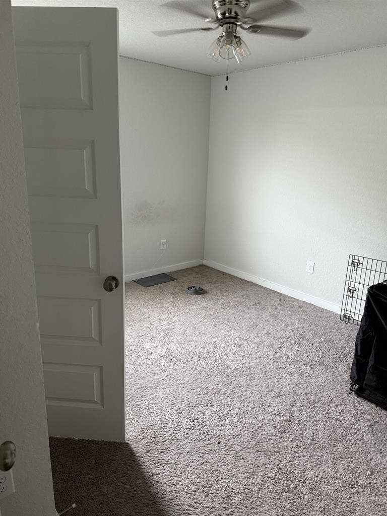 Bedroom with shared bathroom