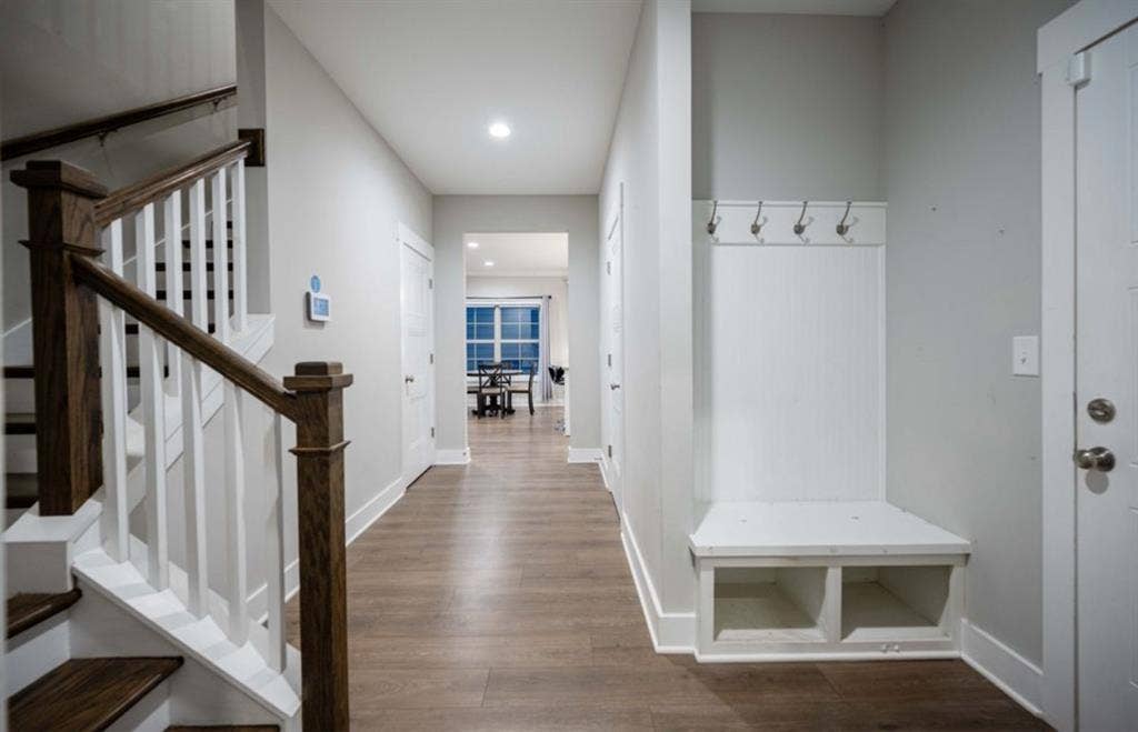 Furnished bedroom with private b