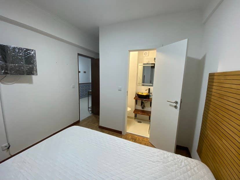bedroom with private bathroom