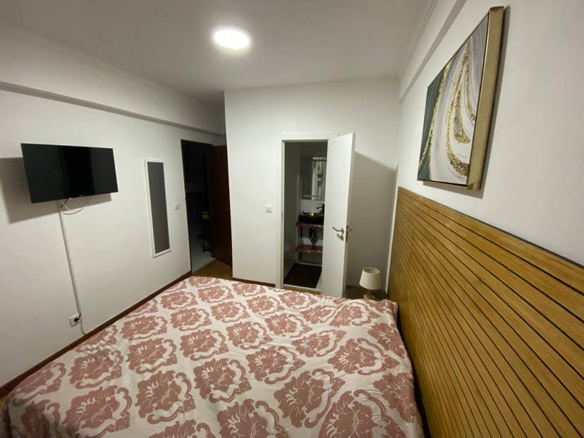 bedroom with private bathroom