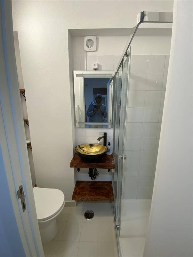 bedroom with private bathroom