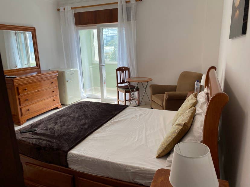 bedroom with private bathroom