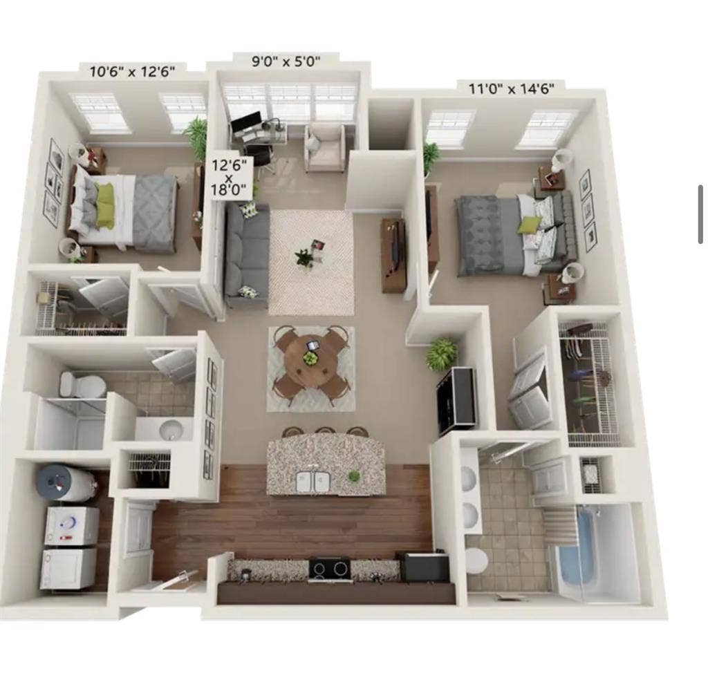 Gated 2Bed | 2Bath. Greatamenities 