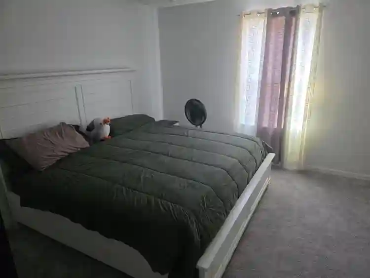 Downstairs bedroom with bathroom 🚻