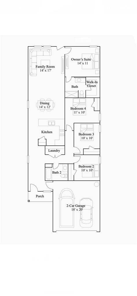 New Construction 10’ x 10’ rooms