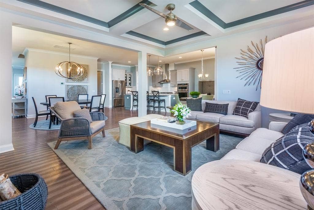 Furnished bedroom with private bath