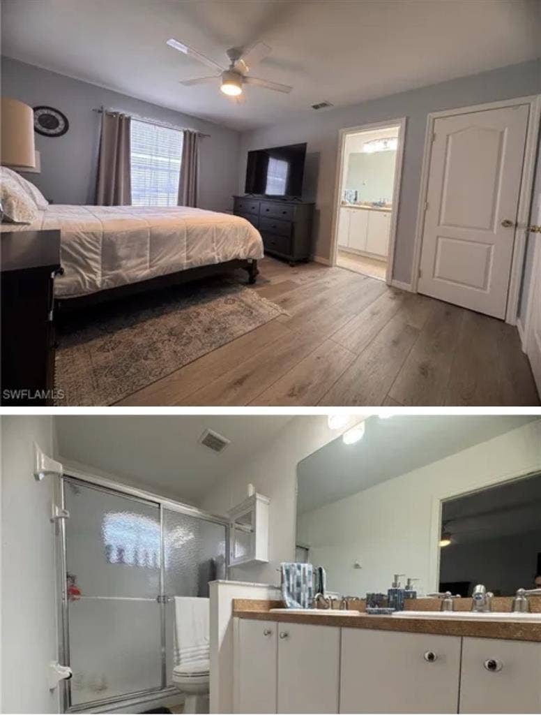 Private Master bedroom/bathroomm