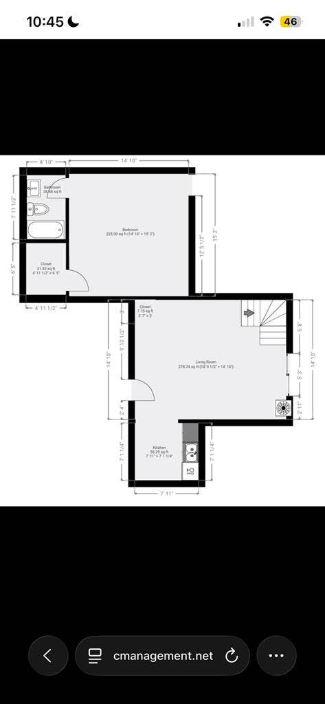 1 bedroom apartment for lease