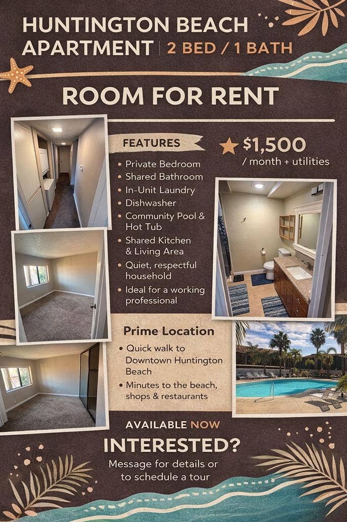 GREAT Room in HB!!