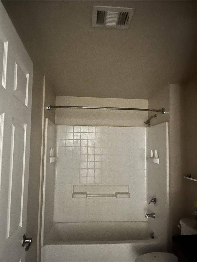 Large bedroom and bathroom