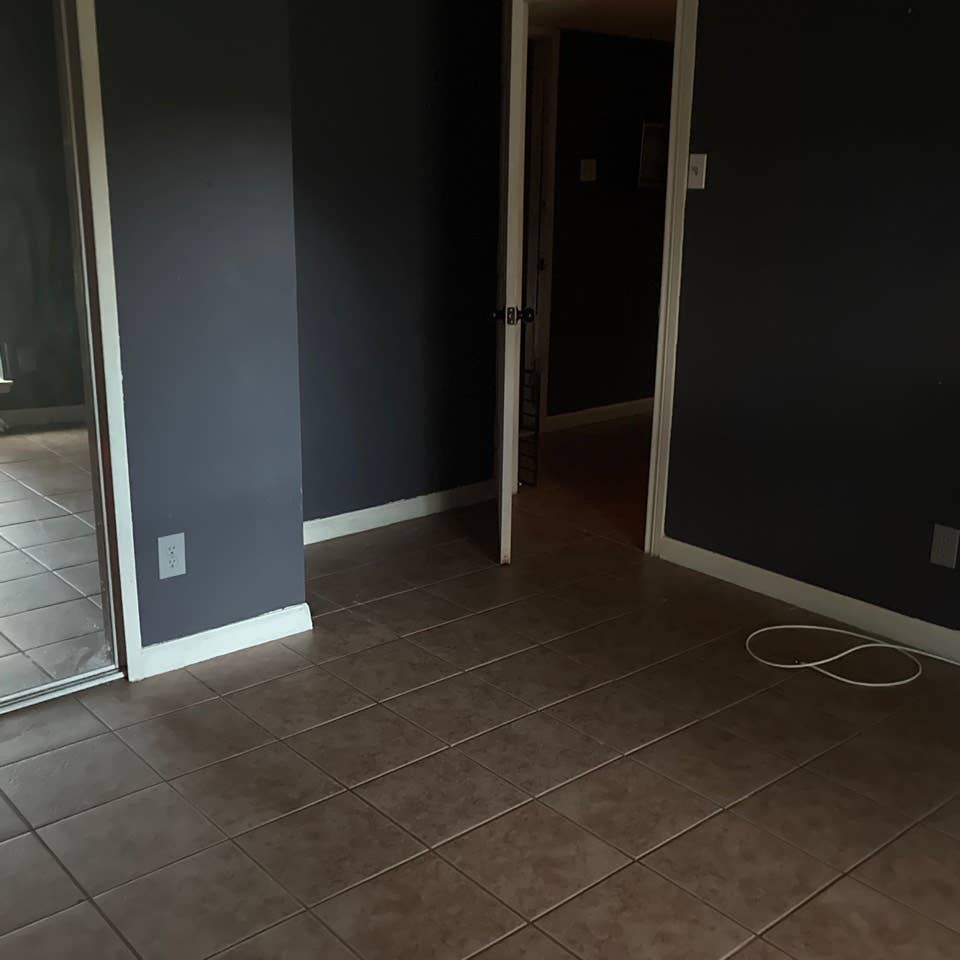 Unfurnished room for rent.