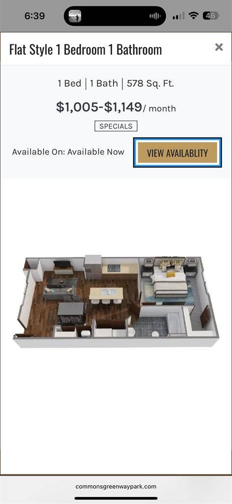 Townhouse Flat Sublease