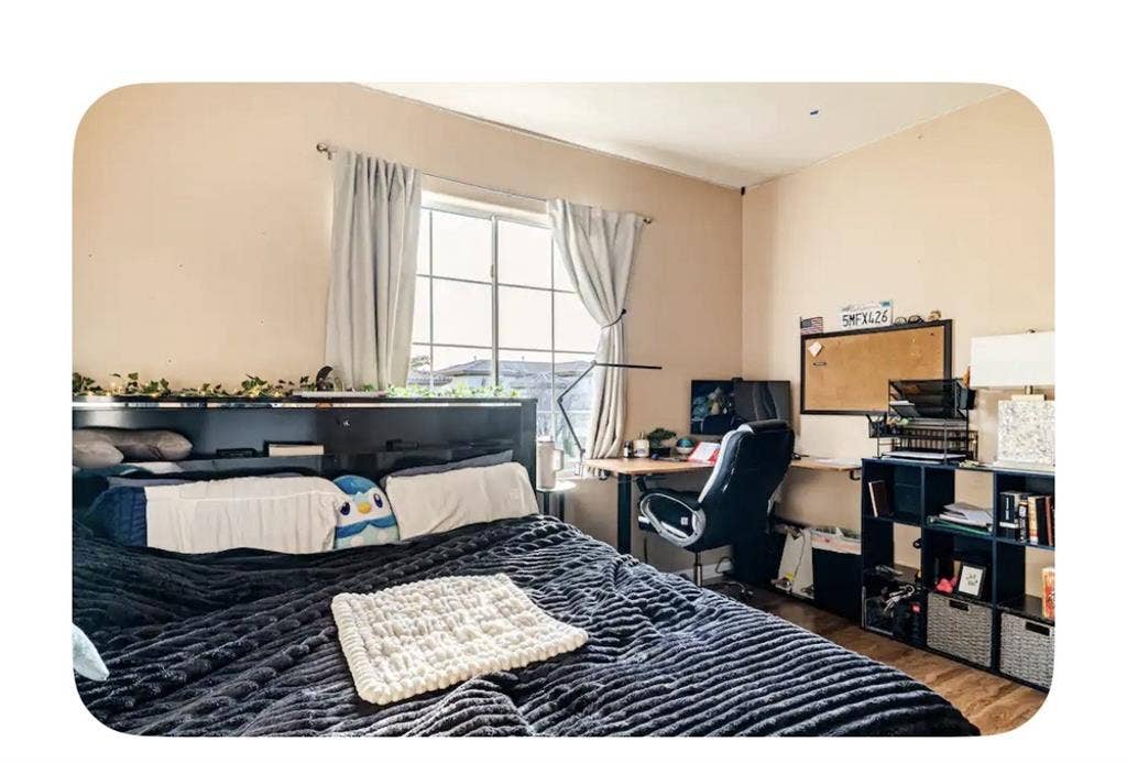 Cozy home attached half washroom