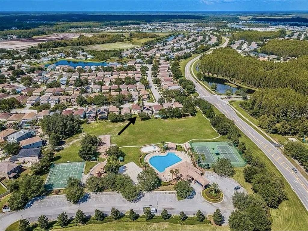 Bedroom and shared bathroom