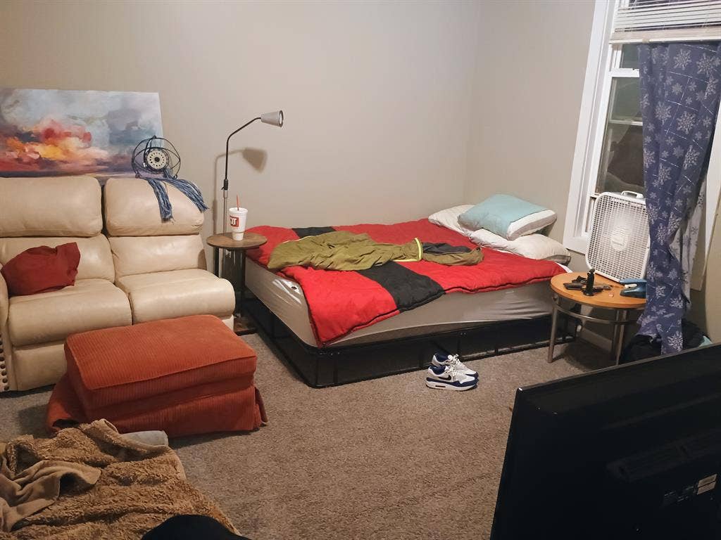 Big room with private bathroom